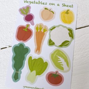 Vegetable Sticker Sheet (Small)