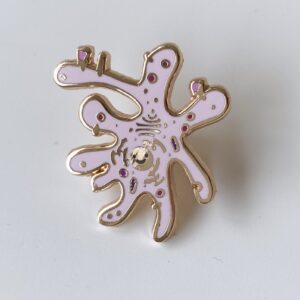 Pink Dendritic Cell Enamel Pin