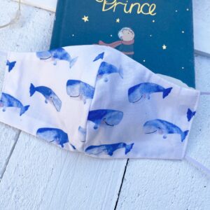 Whale Print Face Mask (Kids Only)